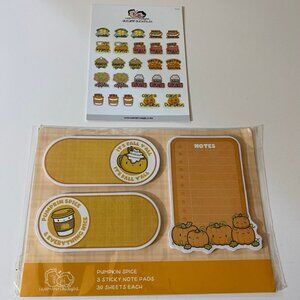Hubman & Chubgirl Fall Sticky Notes & Stickers Set